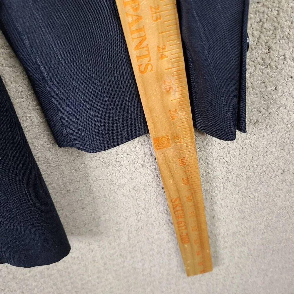 Vintage Sterling & Hunt Kuppenheimer Jacket‎ Men 46L Blue Striped Blazer Coat